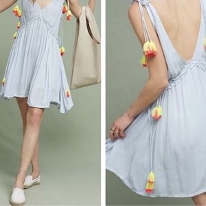 ANTHROPOLOGIE BROOK TASSELED COVER-UP